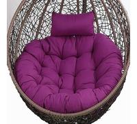 Cuscino per sedia a dondolo, Cuscino for sedia a dondolo sospeso da esterno, cuscino spesso, fodera lavabile Cuscino for sedia a dondolo sospesa for giardino, sostituzione del tappetino for sedia(Purp