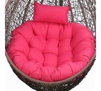 Cuscino per sedia a dondolo, Cuscino for sedia, Cuscino spesso for sedia a dondolo sospeso, Cuscino for sedia amaca sospesa anti-deformazione for esterni, Cuscini for sedia in rattan(Rose Red)