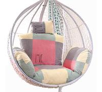 Cuscino per sedia a dondolo， Cuscino for sedia in rattan con fodera staccabile, cuscini for mobili da giardino, amaca(Lattice)