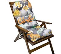 Cuscino per Sedia A Dondolo da Giardino Waterproof Cuscino Imbottito Antiscivolo con Schienale Alto per Interni Ed Esterni(Style9)