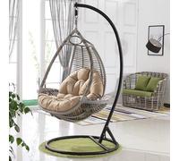 Cuscino Per Sedia A Dondolo In Rattan Da Giardino, Cuscini Per Cuscino Per Sedia A Dondolo, Cuscino Per Sedia Amaca Sedia A Forma Di Uovo Mobili Da Giardino Per Patio Cuscino Decorativo Per M(Color:E)