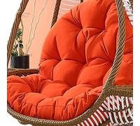 Cuscino per sedia a dondolo, Solo cuscino for sedia sospesa grande altalena, cuscino for sedia amaca da giardino durevole resistente al sole, cuscino for sedia dalla trama fresca for l'estate(Orange)