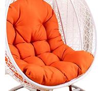 Cuscino per sedia a dondolo, Solo cuscino for sedia sospesa grande altalena, cuscino for sedia amaca da giardino durevole resistente al sole, cuscino for sedia dalla trama fresca for l'estate(Orange)