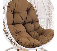 Cuscino per sedia a dondolo, Solo cuscino for sedia sospesa grande altalena, cuscino for sedia amaca da giardino durevole resistente al sole, cuscino for sedia dalla trama fresca for l'estate(Taupe)