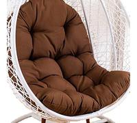 Cuscino per sedia a dondolo, Sostituzione della sedia a dondolo resistente al sole for esterni, cuscino grande e spesso for sedia amaca sospesa, cuscino for sedia da giardino quattro stagioni(Black)