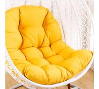 Cuscino per sedia a forma di uovo,Cuscino per poltrona sospesa,cuscino per sedia in rattan,cuscino integrato,Varie opzioni di colore,Adatto per giardini esterni, altalene interne, divani（120*80cm）