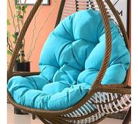 Cuscino per sedia a forma di uovo,Cuscino per poltrona sospesa,cuscino per sedia in rattan,cuscino integrato,Varie opzioni di colore,Adatto per giardini esterni, altalene interne, divani（120*80cm）