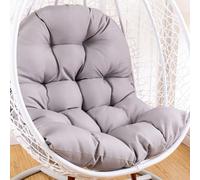 Cuscino per sedia a forma di uovo,Cuscino per poltrona sospesa,cuscino per sedia in rattan,cuscino integrato,Varie opzioni di colore,Adatto per giardini esterni, altalene interne, divani（120*80cm）