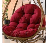 Cuscino per sedia a forma di uovo,Cuscino per poltrona sospesa,cuscino per sedia in rattan,cuscino integrato,Varie opzioni di colore,Adatto per giardini esterni, altalene interne, divani（120*80cm）
