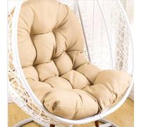 Cuscino per sedia a forma di uovo,Cuscino per poltrona sospesa,cuscino per sedia in rattan,cuscino integrato,Varie opzioni di colore,Adatto per giardini esterni, altalene interne, divani（120*80cm）
