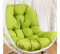 Cuscino per sedia a forma di uovo,Cuscino per poltrona sospesa,cuscino per sedia in rattan,cuscino integrato,Varie opzioni di colore,Adatto per giardini esterni, altalene interne, divani（120*80cm）