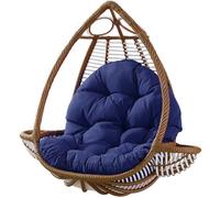 Cuscino per sedia a forma di uovo,Cuscino per poltrona sospesa,cuscino per sedia in rattan,cuscino integrato,Varie opzioni di colore,Adatto per giardini esterni, altalene interne, divani（120*80cm）