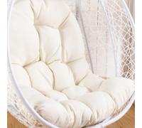 Cuscino per sedia a forma di uovo,Cuscino per poltrona sospesa,cuscino per sedia in rattan,cuscino integrato,Varie opzioni di colore,Adatto per giardini esterni, altalene interne, divani（120*80cm）