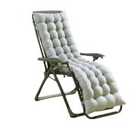 Cuscino per sedia a sdraio extra spesso, design classico, morbido, per sedie a dondolo, decorazione per la casa, cuscino per panca lunga, colore grigio, 170 x 40 cm