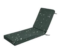 Cuscino per sedia a sdraio impermeabile per sedie reclinabili da giardino, comodo cuscinetto di ricambio per lettini prendisole, 203 x 66 x 10 cm, perfetto per relax e tempo libero