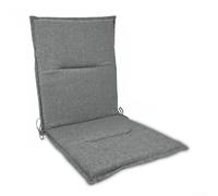 Cuscino per sedia, ad alta densità, comprimibile, pieghevole, per sedie da giardino e sedie pieghevoli (grigio basso)