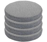 Cuscino per sedia, Cuscini di seduta rotondi da pavimento 4 pezzi, cuscino for sedia antiscivolo in spugna ad alta densità 45D con rivestimento rimovibile for mobili interno, giardino(5,50cm)