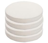 Cuscino per sedia, Cuscini di seduta rotondi da pavimento 4 pezzi, cuscino for sedia antiscivolo in spugna ad alta densità 45D con rivestimento rimovibile for mobili interno, giardino(8,50cm)