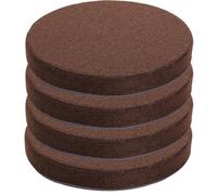 Cuscino per sedia, Cuscini di seduta rotondi da pavimento 4 pezzi, cuscino for sedia antiscivolo in spugna ad alta densità 45D con rivestimento rimovibile for mobili interno, giardino(3,45cm)