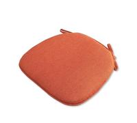 Cuscino per sedia da 1/2/4 pezzi, a forma di ferro di cavallo, per sedia da pranzo, traspirante, antiscivolo (arancione-giallo, 43 x 41 cm, 1 pezzo)