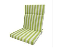 Cuscino per sedia da esterno con schienale alto, cuscino per sedile da patio impermeabile e resistente allo sbiadimento con rivestimento rimovibile lavabile in lavatrice e cinghie(A,Thickness 5cm)