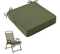 Cuscino per Sedia da Esterno Impermeabile Resistente allo Sbiadimento Antiscivolo con Lacci E Maniglia Ricambio per Sedile da Giardino Terrazzo E Cortile