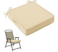 Cuscino per Sedia da Esterno Impermeabile Resistente allo Sbiadimento Antiscivolo con Lacci E Maniglia Ricambio per Sedile da Giardino Terrazzo E Cortile
