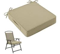 Cuscino per Sedia da Esterno Impermeabile Resistente allo Sbiadimento Antiscivolo con Lacci E Maniglia Ricambio per Sedile da Giardino Terrazzo E Cortile