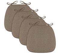 Cuscino per sedia da pranzo con legacci, retro antiscivolo, comodi cuscini lavabili per cucina, esterni, ufficio, aula, 1 pezzo