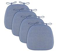 Cuscino per sedia da pranzo con legacci, retro antiscivolo, comodi cuscini lavabili per cucina, esterni, ufficio, aula, 1 pezzo