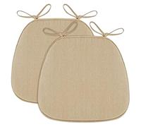 Cuscino per sedia da pranzo con legacci, retro antiscivolo, comodi cuscini lavabili per cucina, esterni, ufficio, aula, 1 pezzo