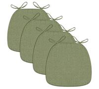 Cuscino per sedia da pranzo con legacci, retro antiscivolo, comodi cuscini lavabili per cucina, esterni, ufficio, aula, 1 pezzo