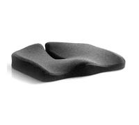 Cuscino per sedia da ufficio, traspirante, in memory foam, ergonomico, per sedia da ufficio e auto, sollievo dal dolore alla sciatica, cuscino di supporto lombare per lunghe sedute (grigio scuro)
