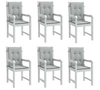 Cuscino per sedia esterna con schienale basso, materiale in poliestere resistente e imbottitura in morbida fibra di schiuma, design antiscivolo con corde e cinghia posteriore, ideale