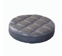 Cuscino per sedia girevole, rotondo, di ricambio, in pelle PU, per sgabello da bar, imbottito in schiuma di poliuretano, per spa, barbiere, casa, (grigio ferro)