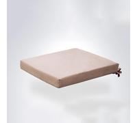 Cuscino per Sedia In Lattice Naturale, Cuscino per Sedia Antiscivolo Con Lacci, Cuscino per Sedia Morbido E Traspirante, Cuscino per Sedia per Soggiorno, Ufficio, Aula(45x45x5cm/18x18x2inch, Beige)