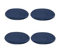 Cuscino per Sedia in Memory Foam, Morbido e Traspirante, Cuscino Rotondo per Sedia, Cuscino Rimovibile per Sedia da Pranzo e Ufficio, Tappetino per Studenti, Blu Navy (4 Pezzi), 38 cm/15 pol