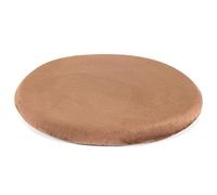 Cuscino per Sedia in Memory Foam, Rotondo, Morbido, Traspirante, sfoderabile, per sedie da Sala da Pranzo e da Ufficio, Tappetino per Studenti, Colore Cammello (1 pz), 33 cm/13 Pollici