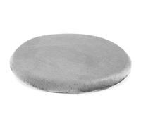 Cuscino per Sedia in Memory Foam, Rotondo, Traspirante e Morbido, sfoderabile, Ideale per Sala da Pranzo, Ufficio e Studio, Colore Grigio, 28 cm (1 Pezzo)