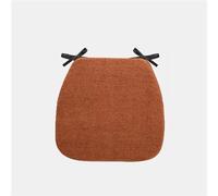 Cuscino per Sedia in Morbido Velluto Lavabile Forma a U con Legami Antiscivolo Memoria Super Morbida per Sala da Pranzo, Cucina, Divano, Auto, Interni ed Esterni(Orange,37 * 36 * 4cm)