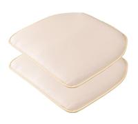 Cuscino Per Sedia In Pelle For Cucina Sala Da Pranzo Cuscino Per Sedia A Ferro Di Cavallo Impermeabile Cuscino For Sedile Antiscivolo Facile Da Pulire 1/2/4 Confezioni ( Color : Beige , Size : Set of