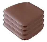 Cuscino Per Sedia In Pelle For Cucina Sala Da Pranzo Cuscino Per Sedia A Ferro Di Cavallo Impermeabile Cuscino For Sedile Antiscivolo Facile Da Pulire 1/2/4 Confezioni ( Color : Brown , Size : Set of