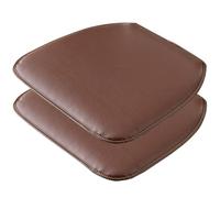 Cuscino Per Sedia In Pelle For Cucina Sala Da Pranzo Cuscino Per Sedia A Ferro Di Cavallo Impermeabile Cuscino For Sedile Antiscivolo Facile Da Pulire 1/2/4 Confezioni ( Color : Brown , Size : Set of