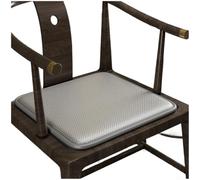 Cuscino per sedia in rattan, tappetino estivo in tessuto traspirante, con nucleo d'aria 3D e base antiscivolo, lavabile in lavatrice, da giardino (B grigio minimalista)