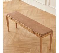 Cuscino per sedia lungo, lavabile, antiscivolo, 180 x 55 x 1,5 cm, colore cammello, perfetto per sedie da ufficio, sala da pranzo e esterni, comodo cuscino per un maggiore sostegno