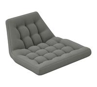 Cuscino per sedia Outsunny, cuscino per sedia 120x100 cm con schienale, imbottitura spessa 8 cm, cuscino idrorepellente per sedie a dondolo e cesti sospesi, grigio