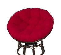 Cuscino Per Sedia Papasan, Cuscino Per Sedia In Rattan Altalena Lavabile, Cuscino Rotondo Oversize, Cuscino Papasan Spesso E Confortevole (sedia Non Inclusa(Size:130x130cm/51x51in,Color:Rosso)