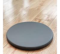 Cuscino per sedia rotondo, imbottitura in memory foam, imbottitura per sedia in PU tinta unita, cuscino antiscivolo per ufficio quattro stagioni per scrivania e sala da pranzo (grigio, 30 cm (12 polli