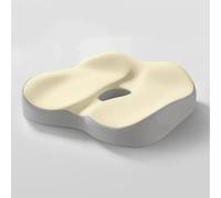Cuscino per sedia Tailbone, traspirante, bianco, ideale per lunghe ore di | Cuscino traspirante per sedia a forma di coccige, progettato per un comfort prolungato durante la seduta, di colore bianco,