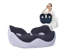 RKYRRKI Cuscino per Sedile antidecubito, Cuscino per emorroidi Che Aiuta a ridurre Il Dolore, Cuscino per Sedile per Sedia a rotelle per Ufficio, Auto, Sedia a rotelle, Scuola, B-Nero